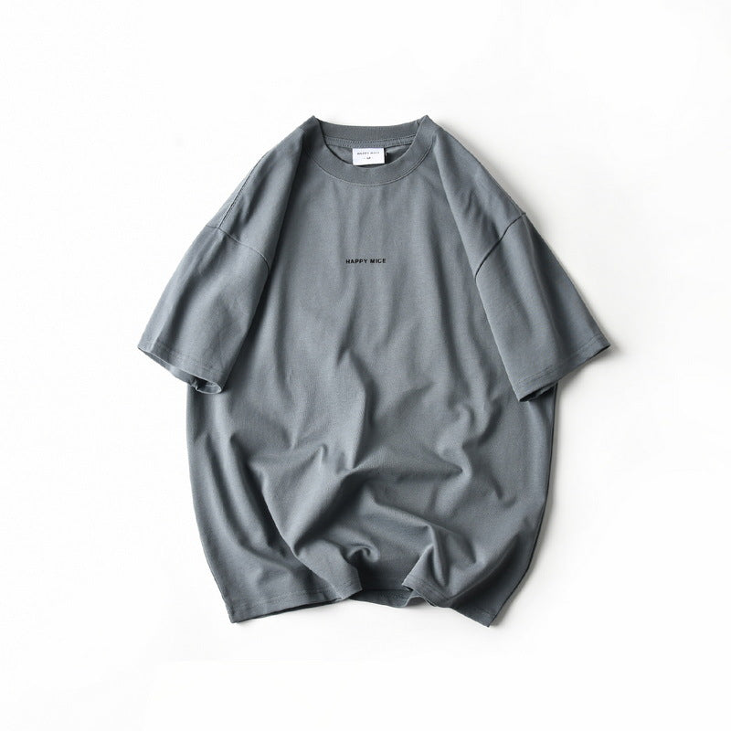 Wordmark Crewneck Tee, flat lay Slate Gray