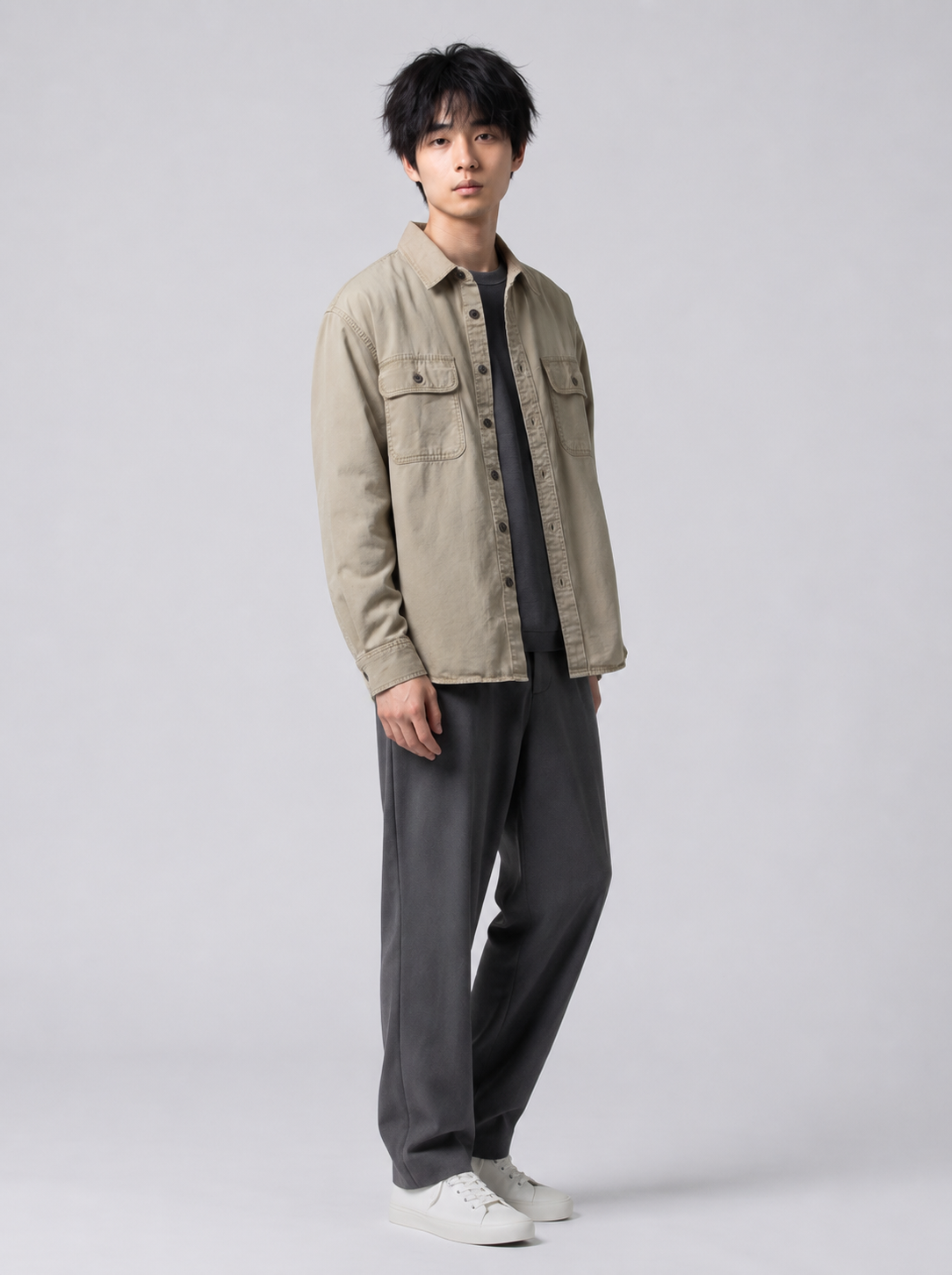 Editorial model hero view