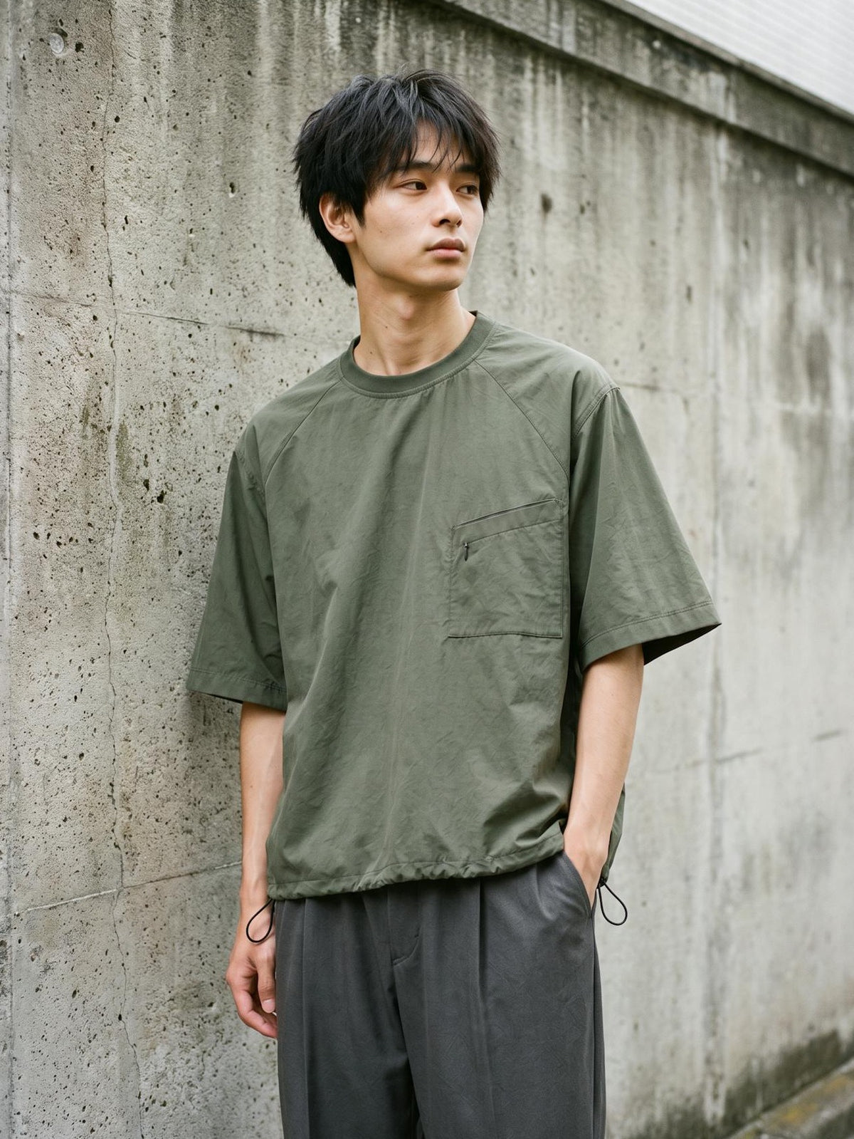 Worn on location, natural light