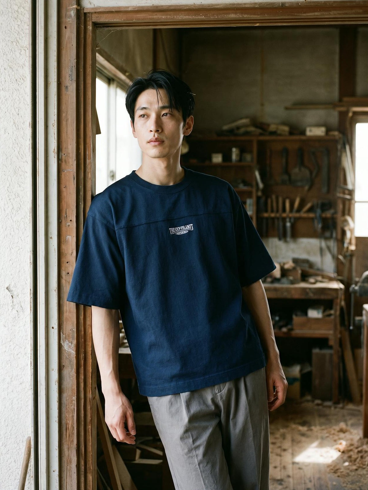 Worn on location, natural light