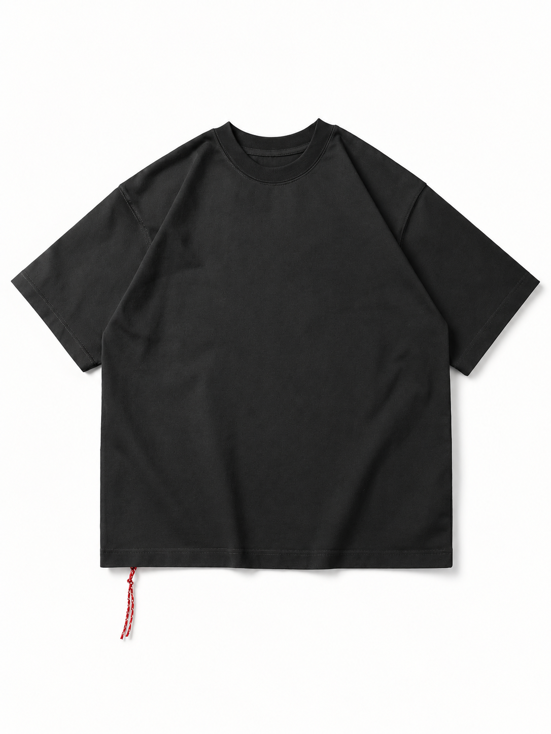 [color:dark-gray] Drop-Shoulder Crewneck Tee — product studio view