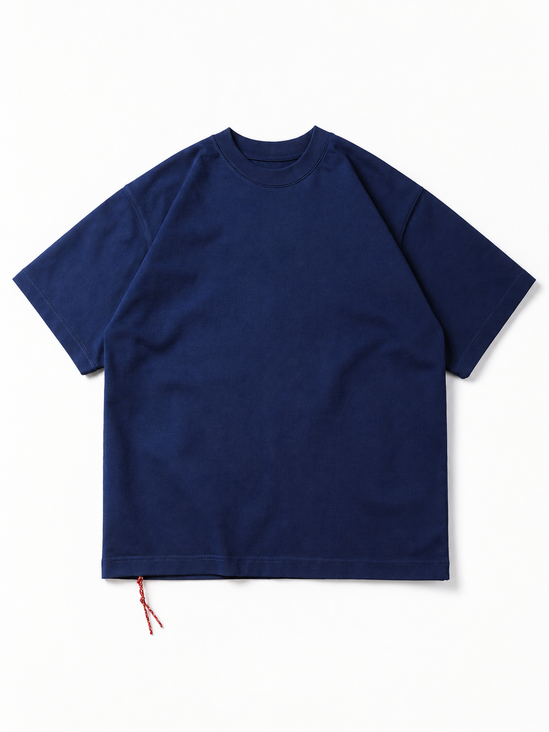 [color:deep-blue] Drop-Shoulder Crewneck Tee — product studio view