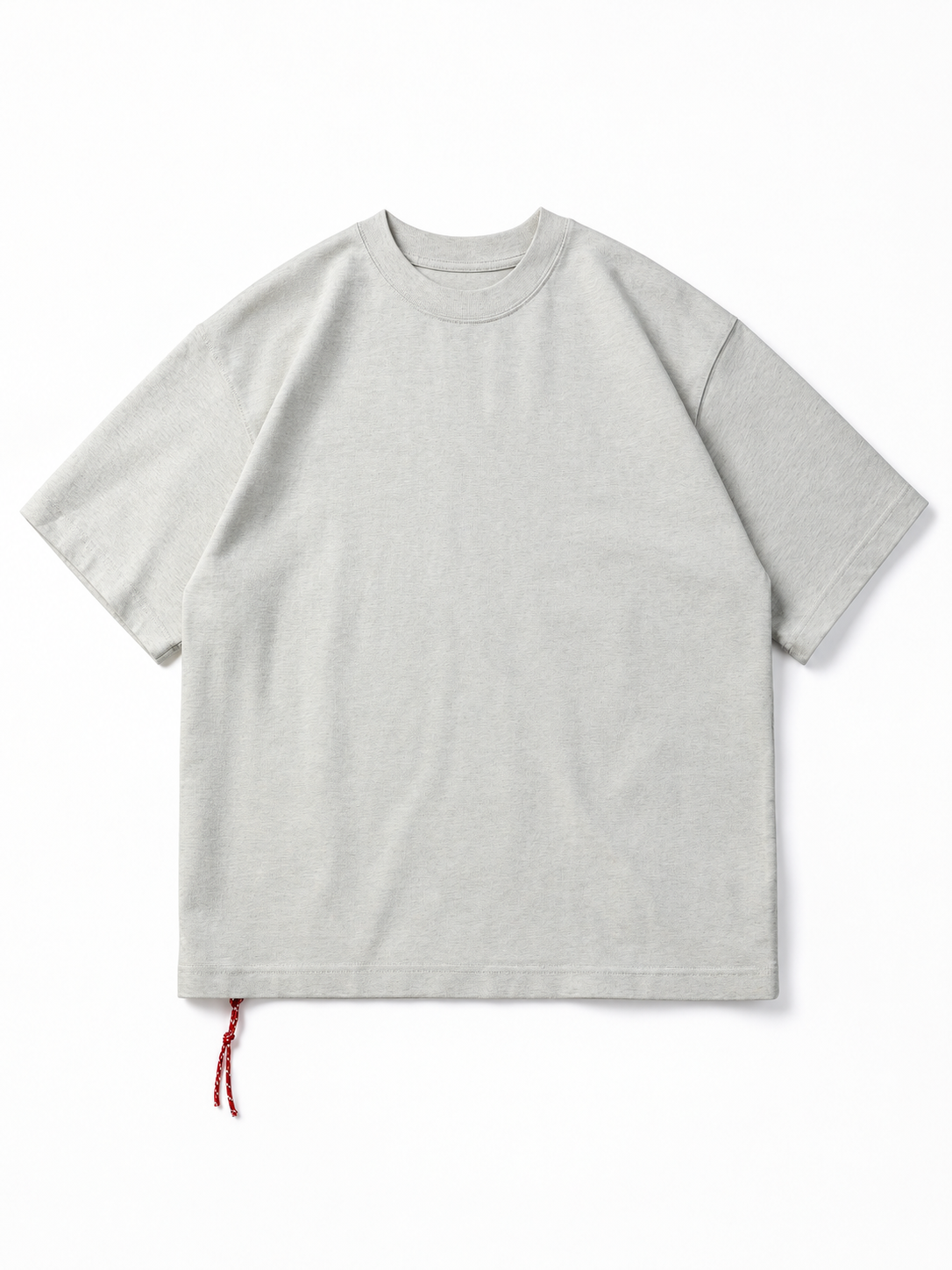 [color:heather-gray] Drop-Shoulder Crewneck Tee — product studio view