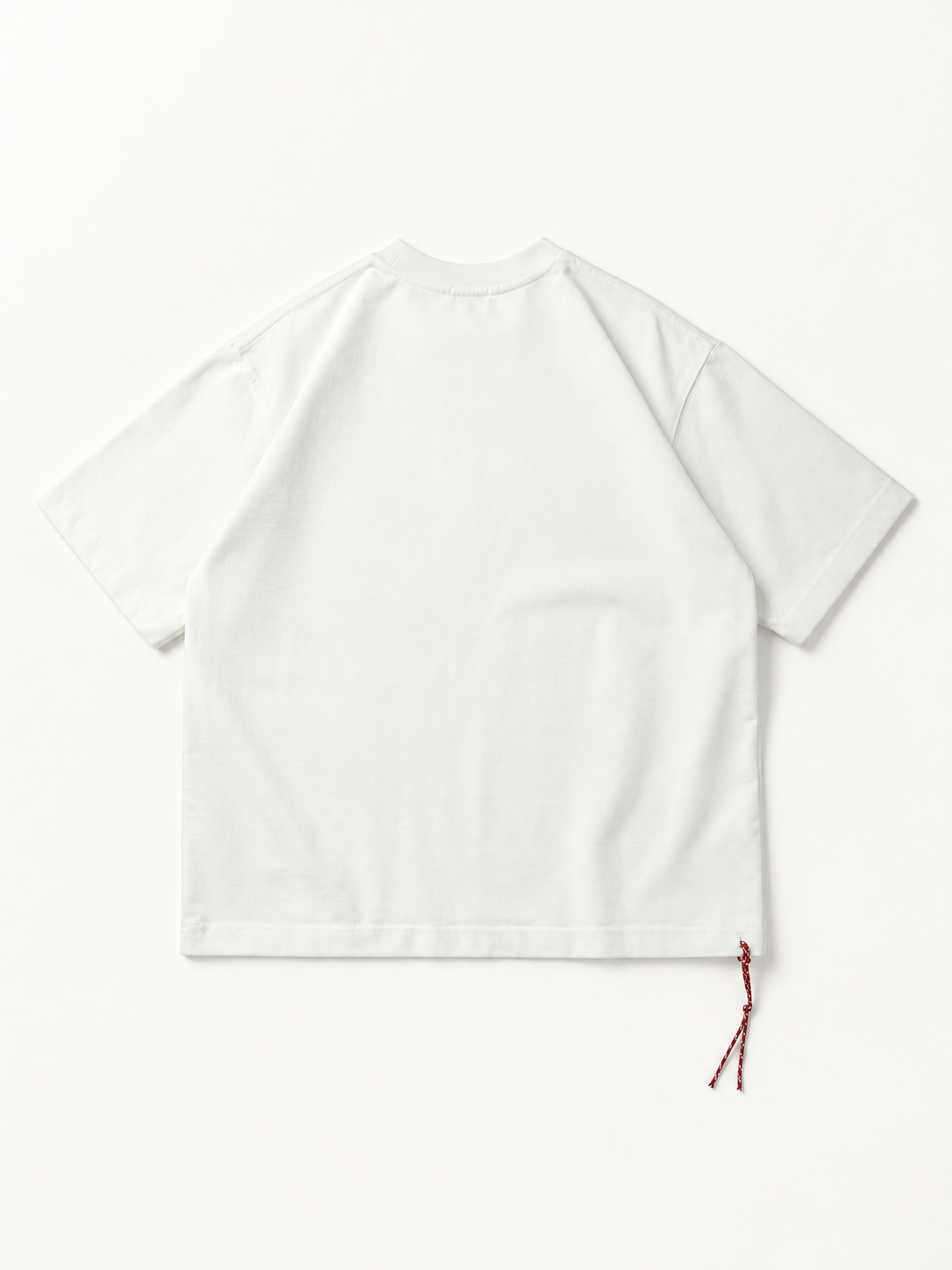 [color:white] Drop-Shoulder Crewneck Tee — product studio view