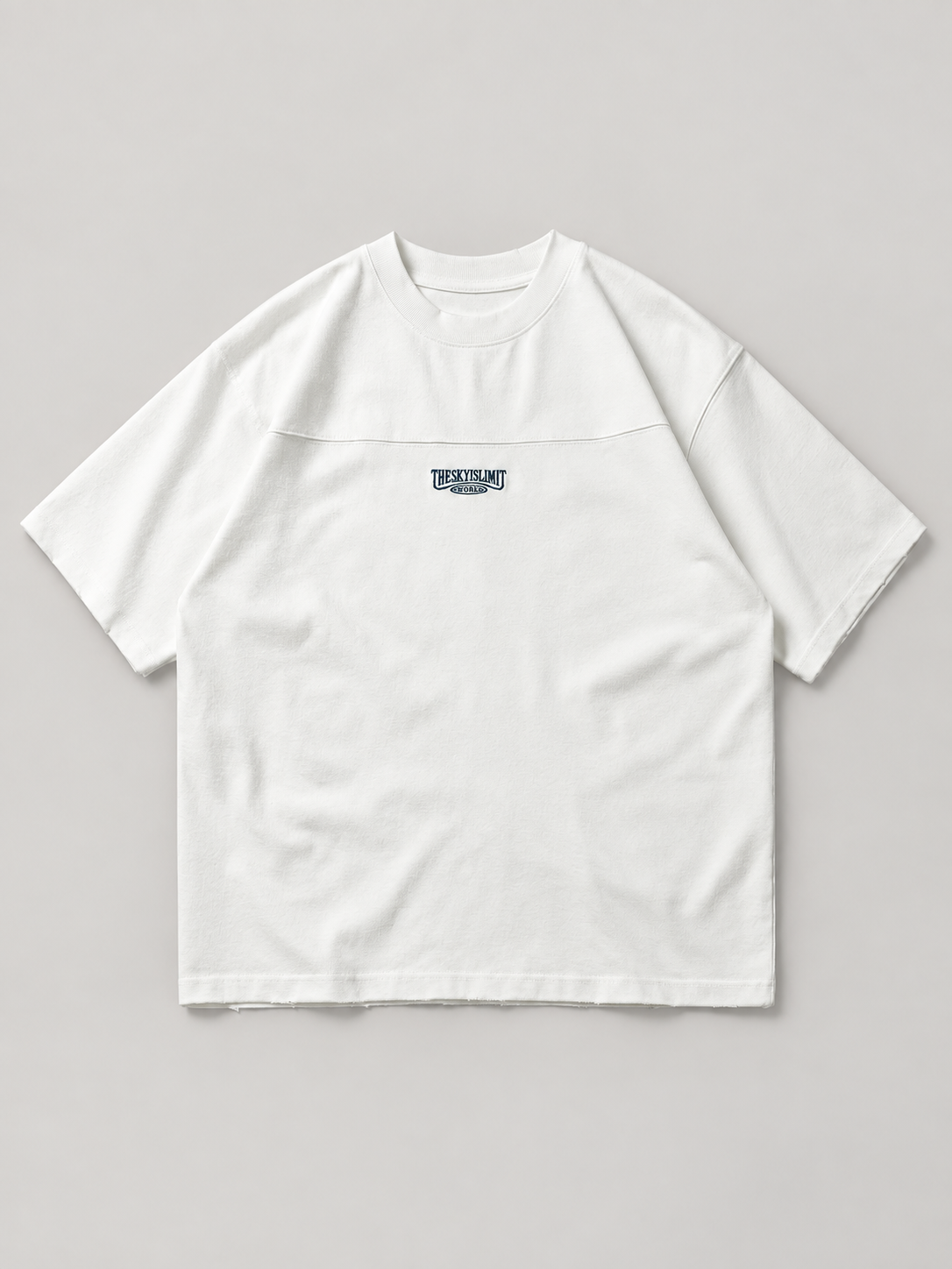 [color:white] Compact-Neck Tee — white studio front