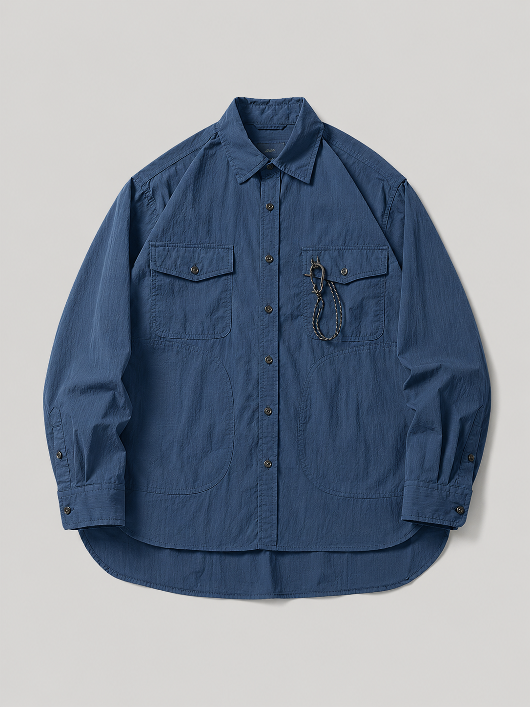 [color:sapphire-blue] Ripstop Utility Overshirt / Sapphire Blue — product