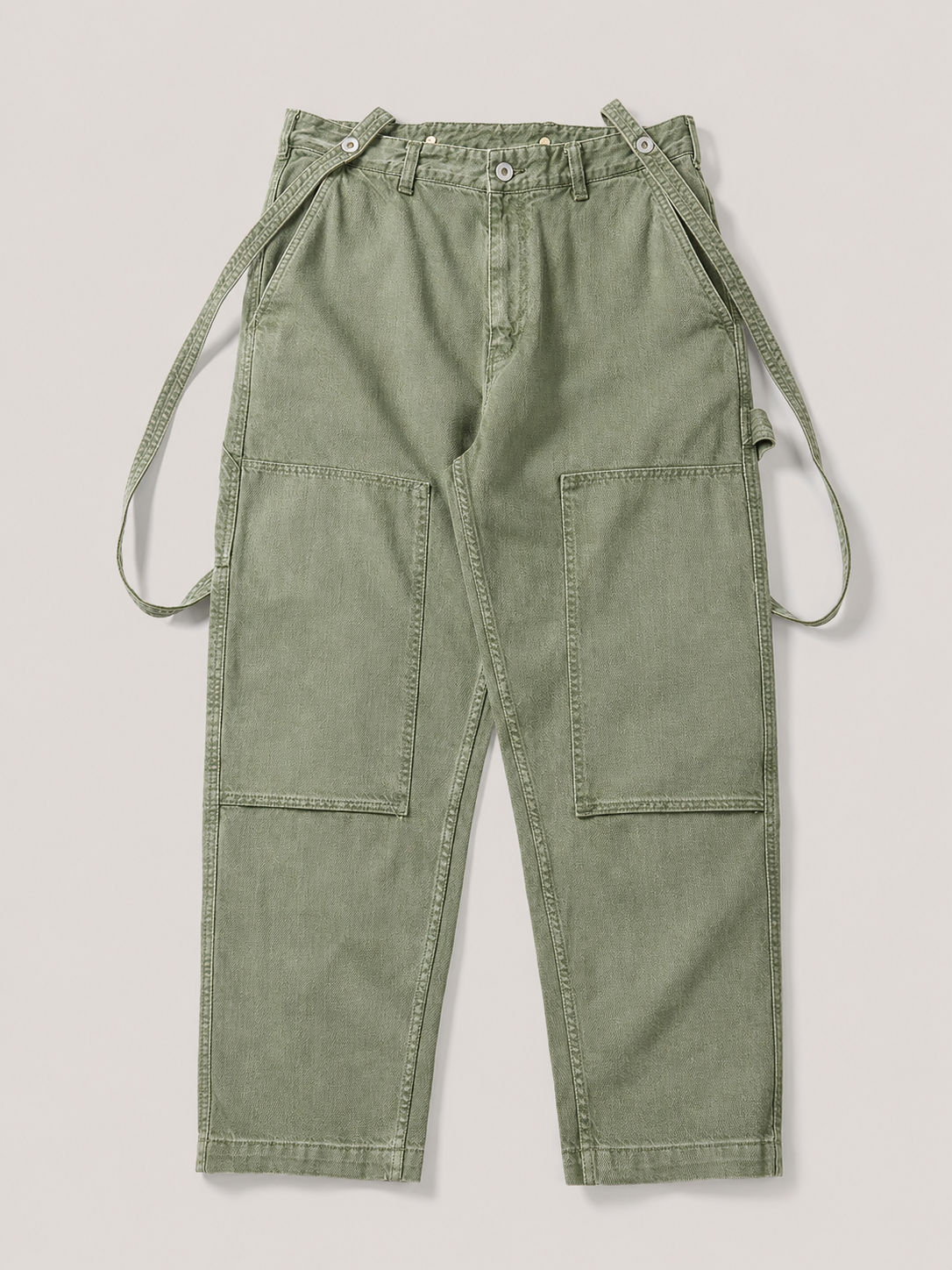 [color:light-vintage-green] Suspender trousers product view